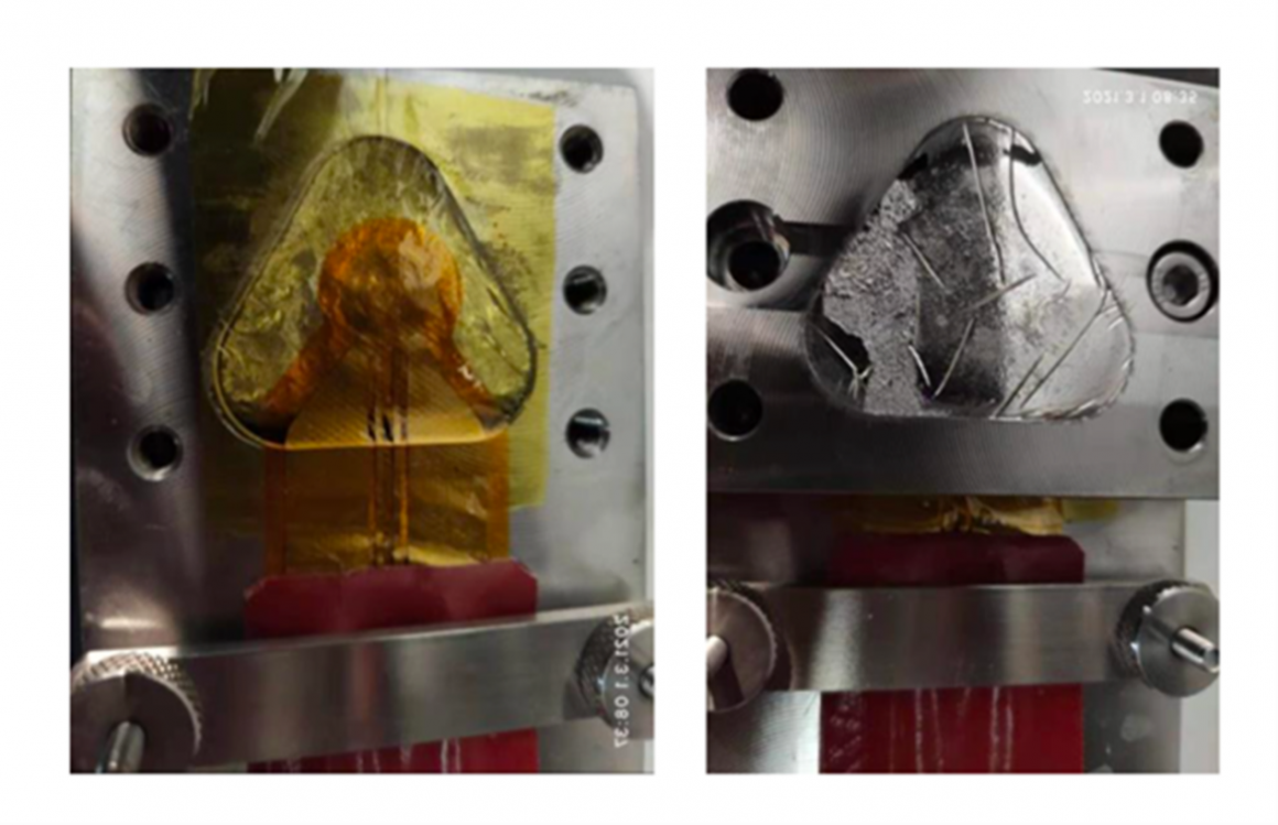 The Clamp for Liquid Metal thermal conductivity measurement